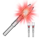 Nockturnal-S Lighted Nock for Arrows with .244 Inside Diameter including Carbon Tech, Victory, Carbon Impact, Carbon Express, Carbon Revolution, Easton, Beman and PSE Brands - RED 3-Pack