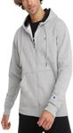 Champion Men's Powerblend Full-Zip Hoodie, Oxford Gray, Medium