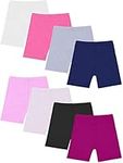 ALLURE Maek 8 Pack Black Dance Shorts Girls Bike Short Breathable and Safety 8 Color (4T/5T)