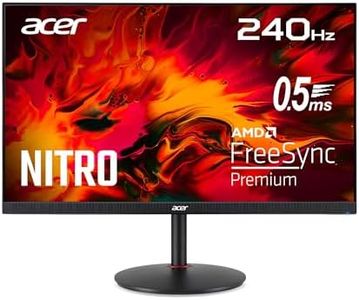 Acer Nitro XV272UW2bmiiprfx, Écran PC 27" WQHD IPS, 240Hz (2560x1440, 16:9, AMD FreeSync Premium, 1ms (VRB), 400Nits, 2xHDMI 2.0/1xDP 1.4) Moniteur PC, Pied Ajustable, Couleur Noir