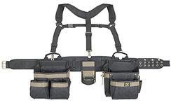 Custom LeatherCraft 6714 31 Pocket, Heavy Duty Framers 5-Piece Comfortlift Combo Tool Belt System by Custom Leathercraft