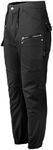 BIG BEE Utility Cotton Cargo Pants Cuffed Work Trousers Stretch Belt Loop Black