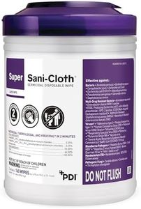 PDI Super Sani-Cloth Germicidal Disposable Wipe, White, 6 X 6-3/4", 160 Count