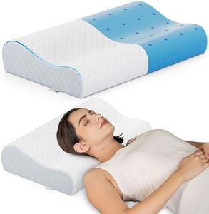 FOVERA Cervical Pillow for Neck Pain | 2 Years Warranty | for Spondylitis Neck & Shoulder Pain, Orthopedic Memory Foam Pillow for Sleeping, King, 24 x 15 x 4.5 Inch, White Jacquard, Pack of 1