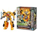 Transformers Toys Rise of The Beasts Movie, Beast Mode Bumblebee Converting Toy with Lights and Sounds, Ages 6 and up, 10 inch