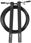 Amazon Basics Aluminum and Grip Speed Jump Rope, Black