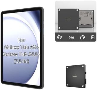 Zilvex Wall Mount Charging Kit for Samsung Galaxy Tab A9 Plus 11in Magnetic Wall Dock with 15W Fast Charging, TPU Protective Case, Smart Home Integration