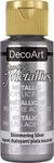 DecoArt Americana Acrylic Metallic Paint, Shimmering Silver, 59 ml (Pack of 1)