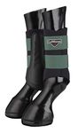 LeMieux Grafter Brushing Horse Boots - Protective Gear and Training Equipment - Equine Boots, Wraps & Accessories (Hunter Green/Large)