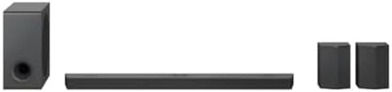 LG S95QR Barre de son Intelligente avec 810 W de puissance et 9.1.5 canaux avec 5 haut-parleurs Atmos verticaux et arrière inclus Son surround Dolby Atmos, dst:X et IMAX