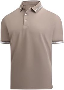 Alex Vando Mens Golf Shirt Cotton-Like Silky Performance Short Sleeve Sports Polo Shirts,DK Grey,XL