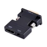 Tendak Active 1080P Female HDMI to VGA Male Converter Adapter Dongle with 3.5mm Stereo Audio portable HDMI Connector for Laptop PC Projector HDTV PS3 Xbox STB Blu-ray DVD TV Stick