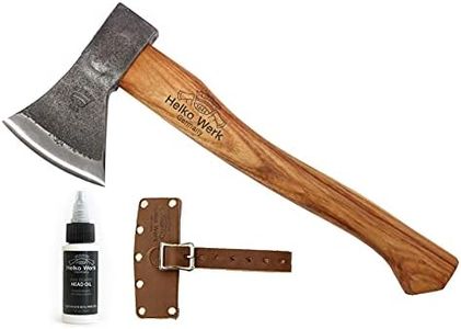 1844 Helko Werk Germany Traditional Rheinland Hatchet - Made in Germany Camping Hatchet and Bushcraft, Backpacking Handmade German Hatchet - Head 1.25 lbs, Handle 14 in. (Rheinland Hatchet) #11326