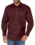 Wrangler Men's Big-Tall Authentic Cowboy Cut Work Western Short Sleeve Shirt,Rawhide,M