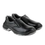 Liberty Warrior 3003-123 Slip On Safety Shoes for Men, Steel Toe, Double Density, Black & Brown, Sizes-5UK-11UK