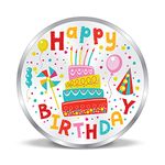 ACPL Precious Moments BIS Hallmarked Silver Coin Happy Birthday Colorful Design 20gm 999 Pure