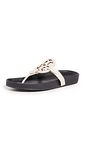 Tory Burch Women's Miller Cloud Sandals, New Cream/Perfect Navy, 6 UK