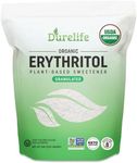 Durelife USDA organic erythritol sweetener, non gmo verified, Keto certified, No After Taste, Kosher, Zero Calorie Plant-Based Sugar Alternative 5 LB