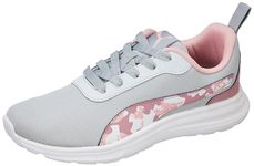 Puma Unisex-Kid Kynder JR Platinum Gray-Pale Grape-Almond Blossom Running Shoe - 4 UK (39461203)