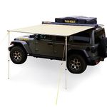 SAMOUT Vehicle Awning, 6.6ft x 8.2ft, Rooftop Pullout PU10000mm Weather Proof Ripstop UV50+ Car Side Awning for Jeep/SUV/Truck/Van