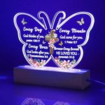 ZEEYUAN Christian Gifts for Women, Acrylic Night Light Baptism Gifts for Women, Religious Gifts for Women, Catholic Gifts Inspirational Gifts for Women Men Friends Teacher