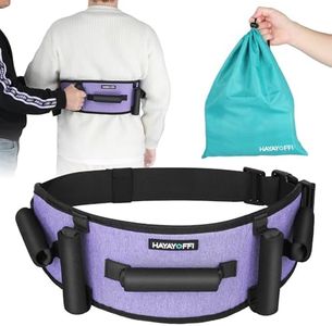 HayaYoffi Gait Belts Transfer Belt for Seniors with Padding Handles, Gate Belt for Elderly Lift Belts with Quick Release Buckle Anti-Slip Function Transfer Belt for Handicap, Physical Therapy (Purple)