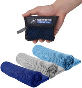 Tough Outdoors Cooling Towels (38.5"x12") - Cooling Towels for Neck & Face, Cooling Neck Wraps - Ice Towel & Sweat Rag for Camping, Gym, Yoga & Sports