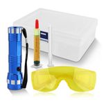 AC Leak Detector Kit Automotive, Fluorescent Protective Glasses Air Conditioning Accurate Leak Detector Kit Tools, Auto Air Conditioner Flashlight Leak Detector Tool(random color)