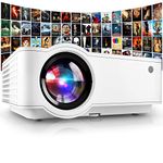 Projector, [2021 Updated] Mini Projector 1080P Supported, 5500 Lux 210" Display with 52,000 Hrs LED Movie Projector Compatible with Phone,Computer,Laptop,USB,HDMI,VGA-Home,Office,Outdoor Entertainment