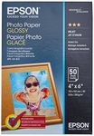 Epson Photo Paper Glossy, 4 x 6 Inches, 50 Sheets (S041809)