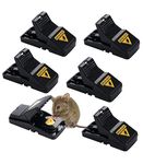 UFLIX Reusable Mouse Traps for Indoors and Outdoors That Kill Instantly | Effective Mice traps for indoors and a highly Sensitive Rodent repellent (Pack of 6)