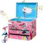 Jewelkeeper Girl Power Superhero Musical Jewelry Box with 2 Pullout Drawers, Fur Elise Tune, songmics jewelry box