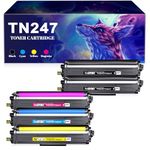 Compatible Brother TN-243CMYK Toner Value Pack TN247 Toner Cartridges Brother DCP-L3550CDW Toner DCP-L3510CDW HL-L3230CDW HL-L3210CW MFC-L3750CDW MFC-L3710CW Black Cyan Yellow Magenta