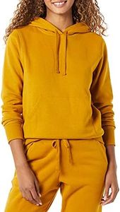 Amazon Essentials Women's French Terry Fleece Pullover Hoodie (Available in Plus Size), Tobacco Brown, Large