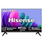 Hisense 32 Inch Smart TV 32E4NTUK - HD Resolution, Natural Colour Enhancer, DTS Virtual:X & Dolby Audio, AI Sports Mode, VIDAA OS with Youtube, Netflix and Disney+ and Freeview Play (2024 Model)