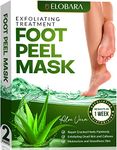 Foot Peel Mask, 2 Pack, Exfoliating Dead Skin and Calluses for Baby Soft Feet, Smooth Silky Skin, Repair Cracked Heels Painlessly, Leave Your Feet Moisture and Smooth (Aloe Vera)