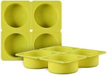 QELEG 2 Pcs 4 Cell Sponge Round Soa