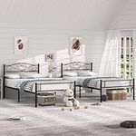 VECELO Twin Size Bed Frames with He