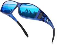 IGnaef Fit Over Glasses Sunglasses for Men Women Polarized Wrap Around Sunglasses to Wear Over Glasses with UV Protection