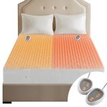 Beautyrest Down 200-Thread Count Heated Mattress Pad, King, White