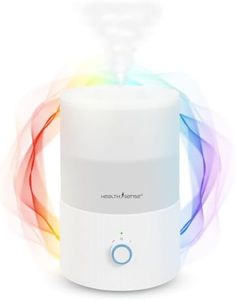 HealthSense Cool Mist Humidifier for Room Moisture, 3.3L Ultrasonic Air Humidifier for Bedroom & Home | Top Fill, 360° Mist, Aroma Diffuser, 7-Color Light, Auto Off, Baby Room & Plants Safe | RH 490
