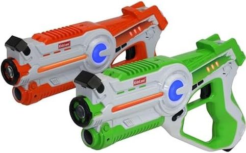 Kidzlane Infrared Laser Tag Game - Set of 2 Green / Orange - Infrared Lazer tag Game, Works for Indoor and Outdoor Activities | Laser tag for Boys Age 8-12
