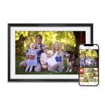 10.1 inch WiFi Digital Photo Frame 16GB Storage, Digital Picture Frame 1280*800 IPS Touchscreen, Auto-Rotate, Easy Setup to Share Photos & Videos via Frameo App, Best Gift for Loved Ones, Matte Black