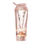 VOLTRX Premium Electric Protein Shaker Bottle, Made with Tritan - BPA Free - 24 oz Vortex Portable Mixer Cup/USB Rechargeable Shaker Cups for Protein Shakes for Workout, Fitness, Exercise (pink)