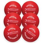 Official British Dodgeball Foam Dodgeball - Six Pack (Red)