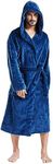 FashGudim Mens Hooded Robe Plush Sh