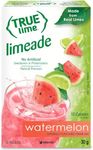 True Lime Watermelon Limeade Water Enhancer Drink Mix, Low-Calorie Powdered Drink Mix,Water Flavor Packets with Stevia (10 Packets)