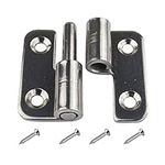 6Pcs 1.5" Detachable Hinge, Small Slip Joint Flag Hinges, Lift Off Detachable Door Hinges, 304 Stainless Steel, Left Handed