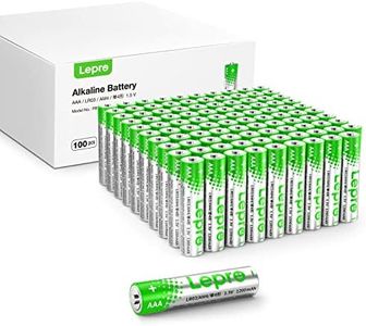 Lepro AAA Batteries 100 Pack, 1200mAh Triple A Alkaline Batteries, Anti-Leak, Anti-Corrosion, Ideal for Household and Business