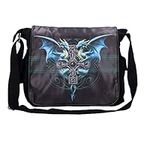 Nemesis Now Dragon Duo Anne Stokes Messenger Bag Black, PU and Canvas, 40cm